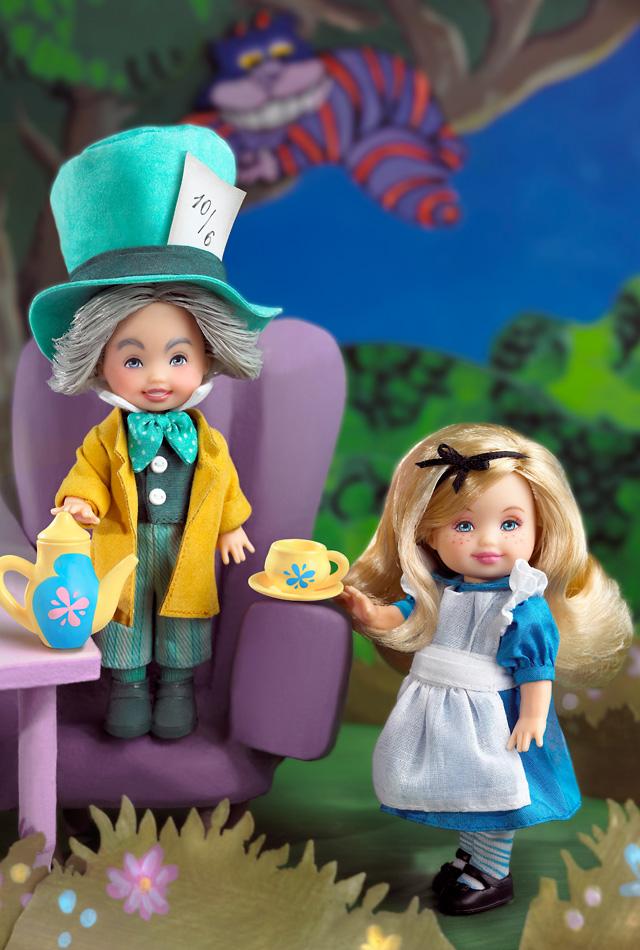 Kelly and Tommy as Alice & the Mad Hatter Barbie